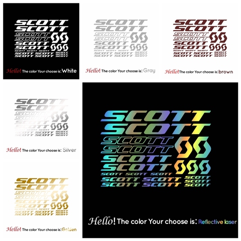 Exclusive transparent transport membrane non-tear stickers for Scott bike frames, bike ride decorative DIY decals ► Photo 1/5