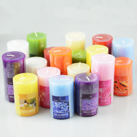 Cylindrical Aromatherapy Smokeless Candle Romantic Scented candles Fragrance Aroma Air Cleaner Wedding Birthday gift ► Photo 1/6