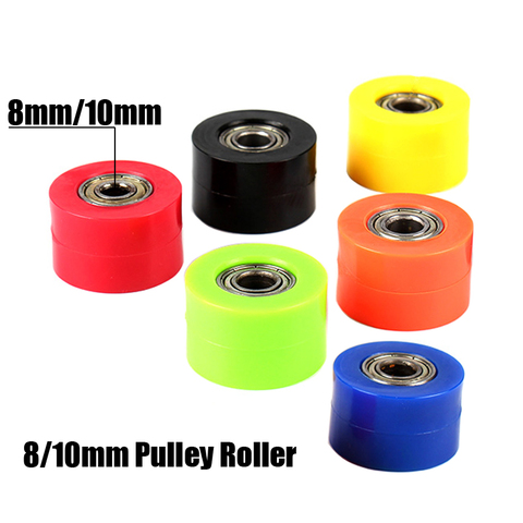 Chain 8/10mm Pulley Roller Slider Tensioner Wheel Guide For CRF YZF EXC RMZ KLX Enduro Dirt Street Bike Motorcycle ► Photo 1/6