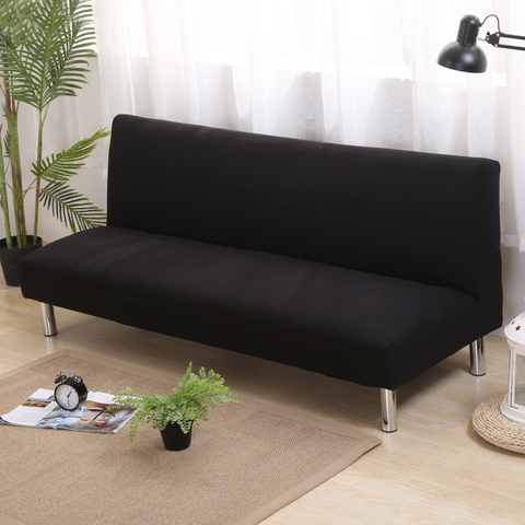 Solid Color Sofa Bed Covers Without Armrest Elastic Tight Wrap Couch Cover Stretch Flexible Slipcovers Sofa For Banquet Hotel ► Photo 1/6