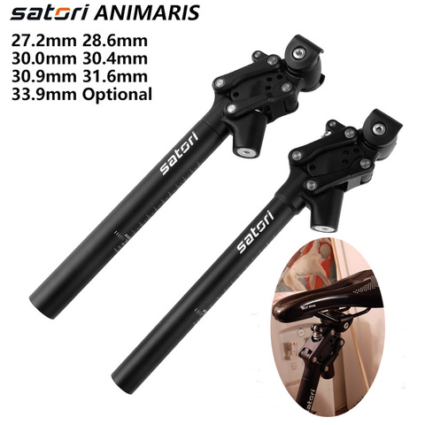 SATORI ANIMARIS bicycle Damping suspension seatpost mountain bike seat post 27.2/28.6/30.0/30.4/30.9/33.9mm X350MM seat tube ► Photo 1/6