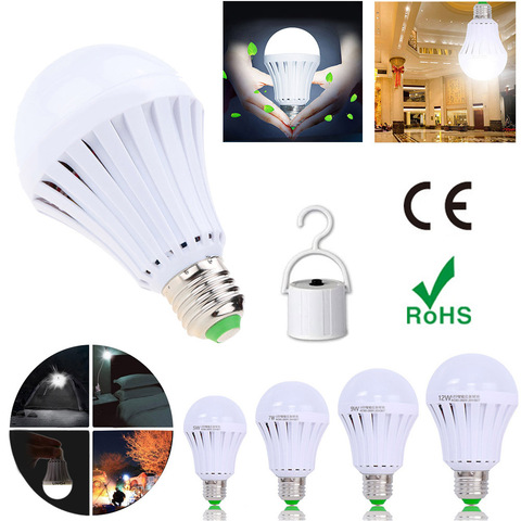 Rechargeable Emergency LED Light Bulb E27 Lamp Magic light bulb with water on the smart emergency bulb rechargeable water light ► Photo 1/6