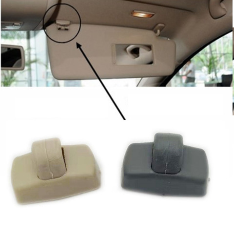 3B0857561B 3B0857561BY20 Beige Sun Visor Hook Clip Bracket Hanger for VW Golf GTI Jetta Mk4 Passat B5 B6 Touran Polo Seat ► Photo 1/5