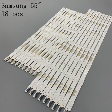 New 18 PCS/set LED strip for Sam sung UE55JU6800 UE55JU6800K V5DR_550SCA_R0 V5DR_550SCB_R0 BN96-38482A BN96-38481A ► Photo 1/6