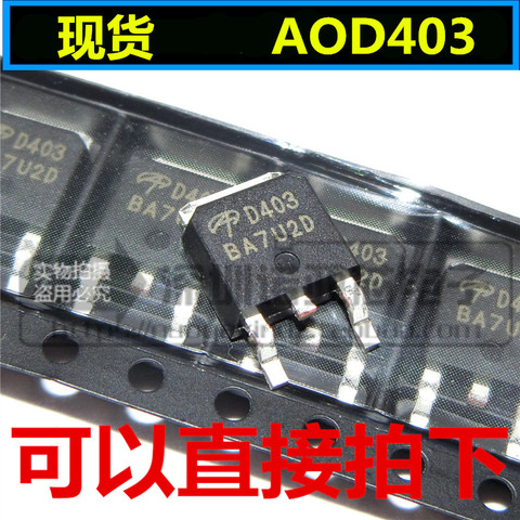 10pcs/lot New arrival AOD403 D403 patch TO-252 MOS FET P-channel 30V 85A ► Photo 1/1