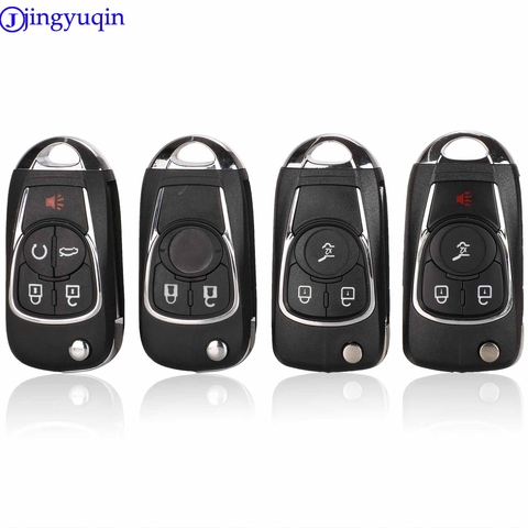 jingyuqin For Chevrolet Cruze For Buick Regal Encore Lacrosse GL8 OPEL Insignia Astra J Zafira C Remote Car Key Cover With Logo ► Photo 1/6