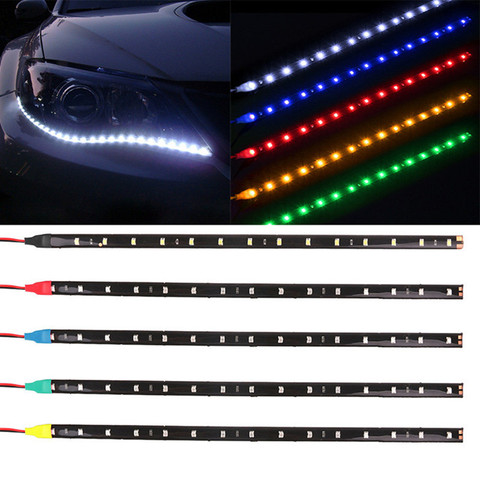 Car Moto LED Strip Light Decorative Lamp Accessories Sticker DRL For Renault Megane 2 3 Duster Logan Clio 4 3 Laguna 2 Sandero ► Photo 1/6