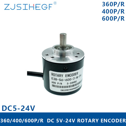 Incremental Rotary Encoder 5-24V DC  360/400/600 P / R Photoelectric Proximity Sensor  Switch   AB Two Phases 6mm Shaft ► Photo 1/5