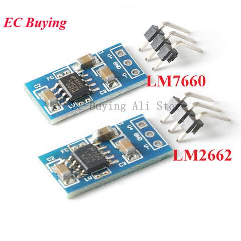 LM7660 LM2662 Positive to Negative Voltage Conversion Board 1.5-5.5V/10V Positive Voltage into Negative Voltage Converter Module ► Photo 1/5