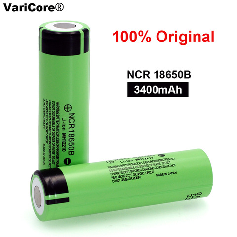 VariCore 100% New Original NCR18650B 18650 3400 mAh Li-ion Rechargeable battery For Flashlight batteries ► Photo 1/5