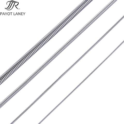 Fashion Women Men Snake Necklace Chain 316L Stainless Steel Necklace For High Quality Silver Color Jewelry Chain Gift ► Photo 1/4