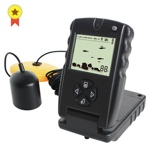 Russian Manual!100ft Portable Sonar Fish Finders Fishing lure Echo Sounder Fishing Finder FF717 ► Photo 1/6