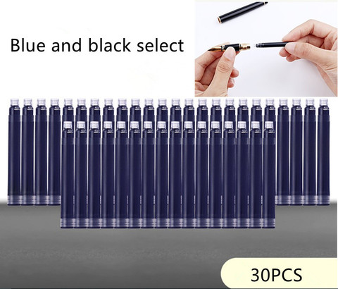 Wholesale Price 30PCS Disposable Black Fountain Pen Ink Cartridge Refills Length Fountain Pen Ink Cartridge Refills ► Photo 1/4