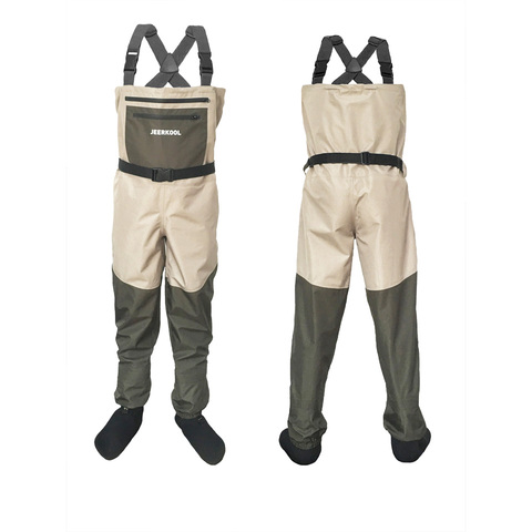 Fishing Waders Hunting Suit 3 Layer Waterproof Wading Pants with