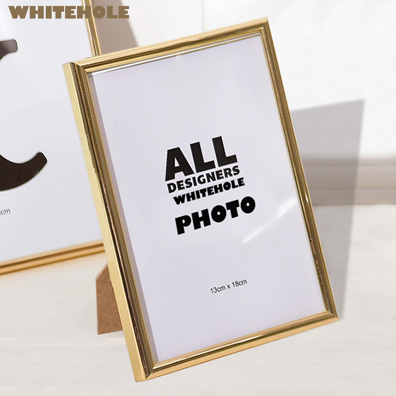 Metal Photo Frame Classic Minimalist Desktop Picture Frame Photo 9x13 10x15  13x18cm Pleixglass Inside,desktop stand or hang wall - Price history &  Review, AliExpress Seller - WHITEHOLEART Store