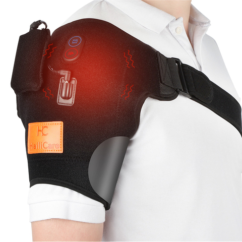 Electric Heat Therapy Adjustable Shoulder Brace Back Support Belt for Dislocated Shoulder Rehabilitation Injury Pain Wrap ► Photo 1/6