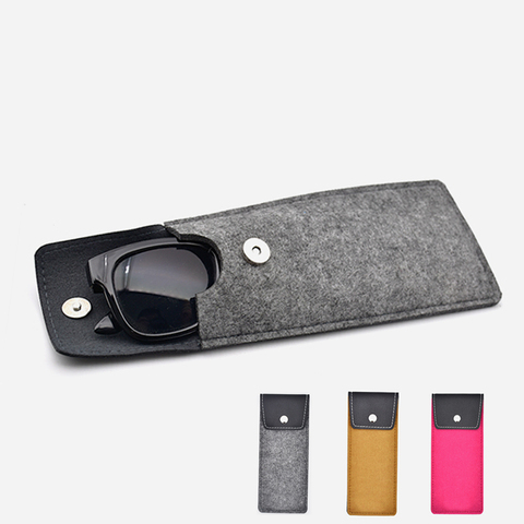 New Felt Glasses Case Colorful Candy Sunglasses case Eyeglasses Box Soft Bag accessoires Reading Glasses Bag ► Photo 1/6