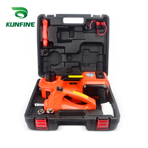 12V 5Ton Car Electric Tire Lifting Car Jacks Hydraulic Air Infatable Car Floor Jack With Impact Wrench And Tire Gauge Air Pump ► Photo 1/6