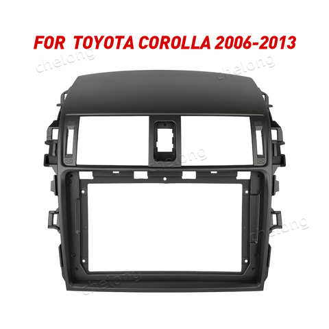 2Din Car Dashboard Frame Fit For Toyota Corolla 2006-2013 Car DVD GPS Dash Panel Kit Mounting Frame Trim Frame Fascias ► Photo 1/6