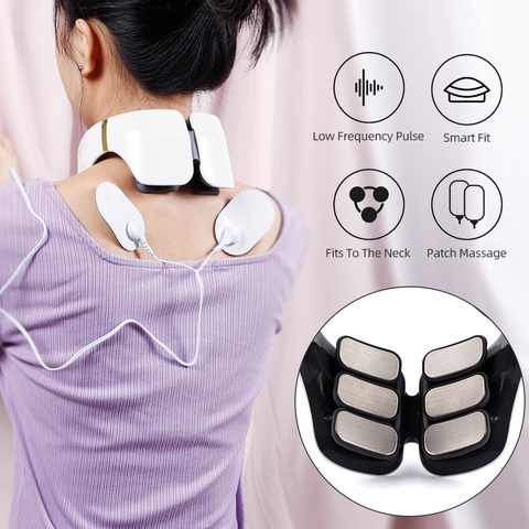 4D Smart Electric Pulse Back and Neck Massage 6 Heads Pain Relief Tool Health Care Relaxation Cervical Vertebra Physiotherapy ► Photo 1/6