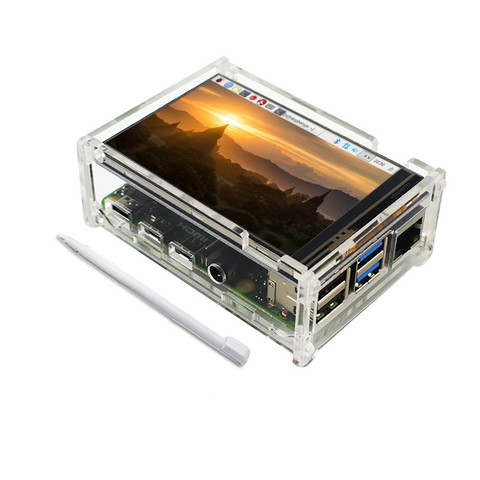 New 3.5 inch TFT LCD Touch Screen Display + Case + Heat sink For Raspberry Pi 4B ► Photo 1/6