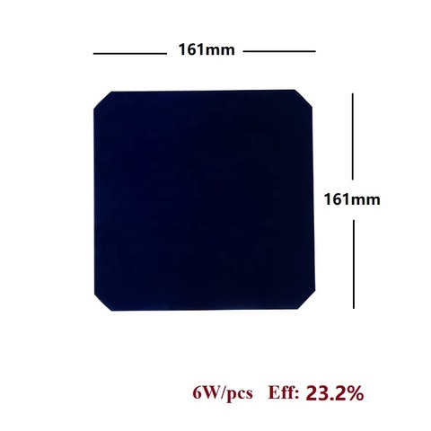 Flexible solar cells monocrystalline high efficiency 23.2% 6W sun power 161mm for diy flexible solar panel ► Photo 1/4