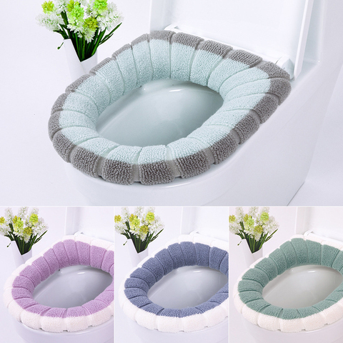 Toilet Seat Warmer Winter Comfortable Soft Heated Washable Toilet Seat Mat Bathroom Accessories For Home Decor Closestool Mat ► Photo 1/6