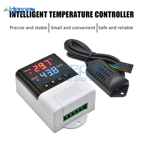 DTC3200 AC 110-220V LED Digital Thermostat Hygrostat Temperature Humidity Controller For Aquarium Incubator SHT20 Sensor ► Photo 1/6