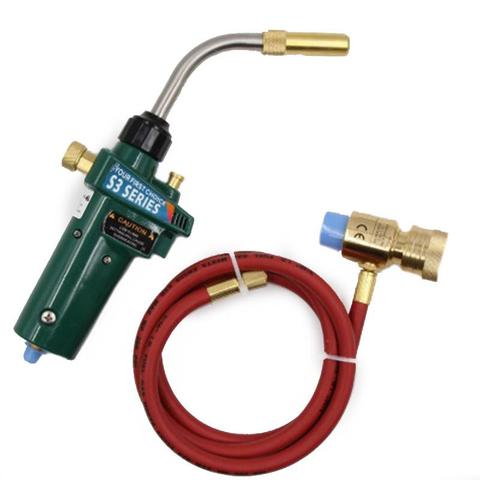 1 Set Braze Welding Torch MAPP Gas Brazing Torch Self Ignition Trigger with Hose Propane Welding Heating Solder Burner ► Photo 1/5