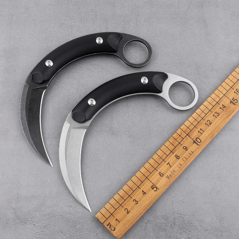 440C Fixed Blade Tactical Karambit G10 Handle Shadow Moon Claw Outdoor Camping Survival Mountaineering Hunting Knife Set K Sheat ► Photo 1/6