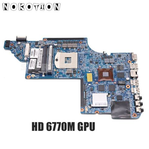 NOKOTION 639391-001 665991-001 665990-001 For HP Pavilion DV7-6000 Laptop Motherboard HM65 DDR3 HD6770M 1GB graphics ► Photo 1/6
