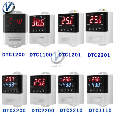 AC 110V 220V Thermostat Temperature Controller DTC1200/3200/2200/2210/1110/1100 Electronic Digital Thermoregulator for Aquarium ► Photo 1/6