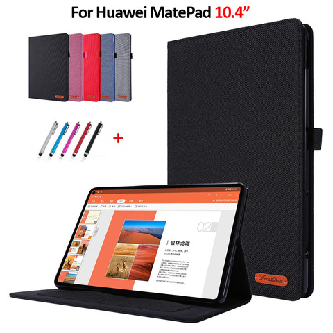 Coque For Huawei Matepad 10.4 Case Cowboy Flip Stand Cover Funda For Huawei Matepad Case 10.4 inch Tablet Case + Pen ► Photo 1/6