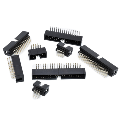 10PCS DC3 6P 8P 10P 14P 16P 20P 26P 30P 34P 40P 50P 2.54mm Socket Header Connector ISP Male Double-spaced Right Angle IDC JTAG ► Photo 1/1