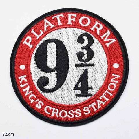 Platform King's Cross Railway Station Iron On Embroidered Clothes Patches For Clothing Stickers Wholesale ► Photo 1/4