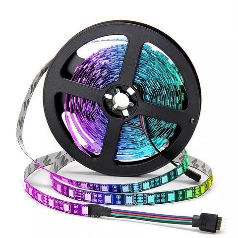 SMD 5050 Chip LED Light Black PCB DC12V 60 Leds/m Flexible Waterproof Strip RGB Can Be Pasted TV Computer Background Decoration ► Photo 1/6