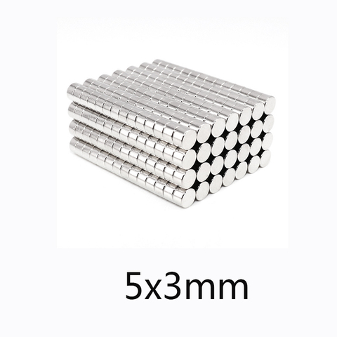 50/100/150pcs 5x3 mm Small Round Powerful Magnet 5mmx3mm Sheet Neodymium Magnet 5x3mm Permanent NdFeB Strong Magnets 5*3mm ► Photo 1/4