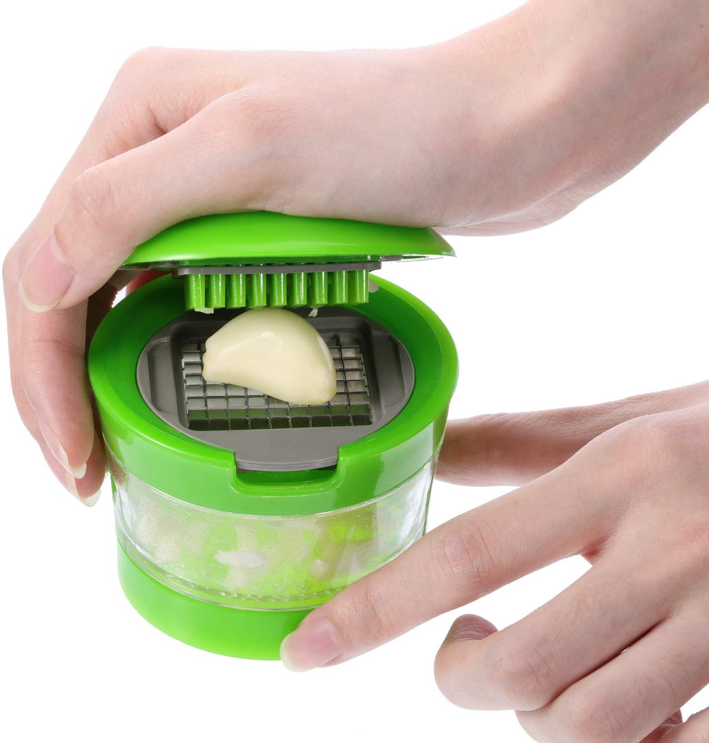 Garlic Grater Mini Portable Stainless Steel Garlic Press Chopper