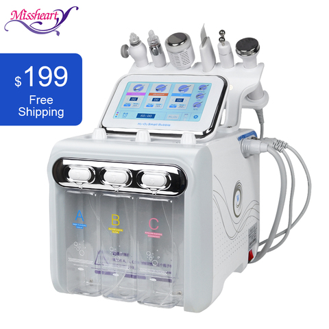 The New 6 in 1 Portable Hydro Dermabrasion Skin Care Beauty Machine Water Oxygen Jet Hydro Diamond Peeling Microdermabrasion ► Photo 1/6