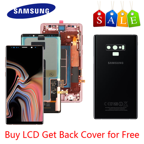 ORIGINAL Super AMOLED LCD For SAMSUNG Galaxy Note 9 LCD Display Note 9 Display N960 N960F Touch Screen With Note 9 Battery Cover ► Photo 1/6