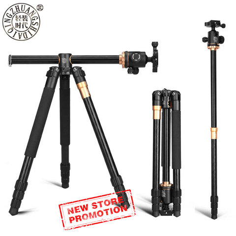 Portable Compact Travel Horizontal System Tripod Q999H Professional Camera Tripods 61 Inch for Leica Nikon Sony SLR DSLR Cameras ► Photo 1/6