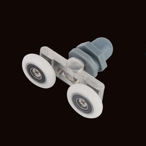 1pcs 19/23/25/27mm glass sliding door Swinging Double wheel Pulley Bearing Rollers Runners Wheels For Shower Cabin Accessories ► Photo 1/6