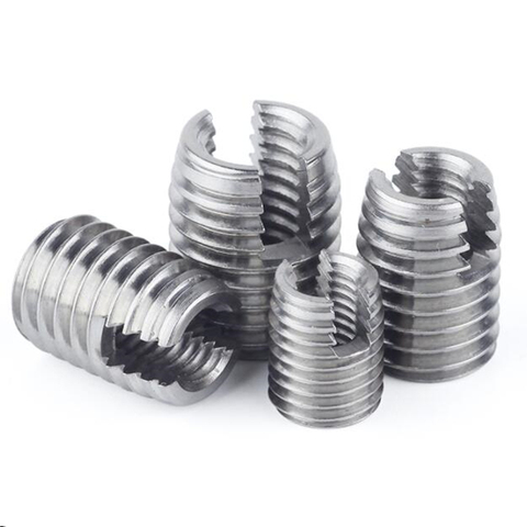 20pcs 10pcs 2pcs M2 to M16 stainless steel Threaded Inserts Metal Thread Repair Insert Self Tapping Slotted Screw Threaded ► Photo 1/4