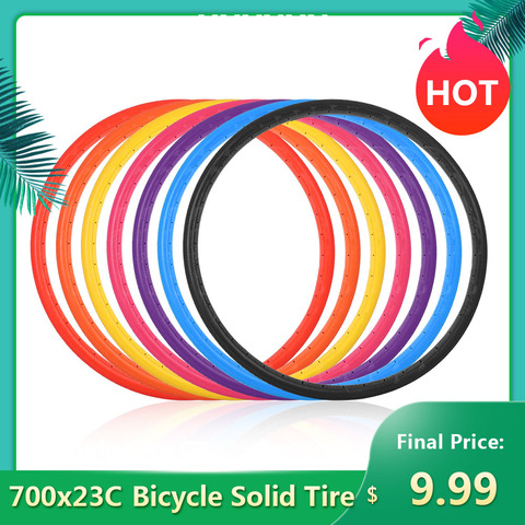 Bicycle Solid Tire Road Bike Tires 700x23C Cycling Tubeless Tyre Wheel Explosion-proof Free Inflatable Bicycle Tires Bike Parts ► Photo 1/6