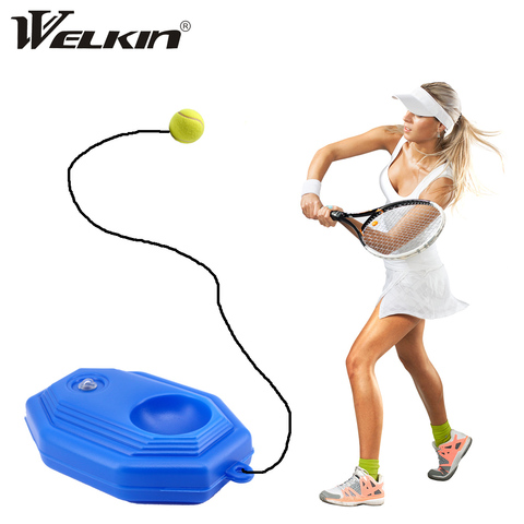 Tennis Supplies Tennis Training Aids Ball Trainer Self-study Baseboard Player Practice Tool Supply With Elastic Rope Base THN ► Photo 1/6