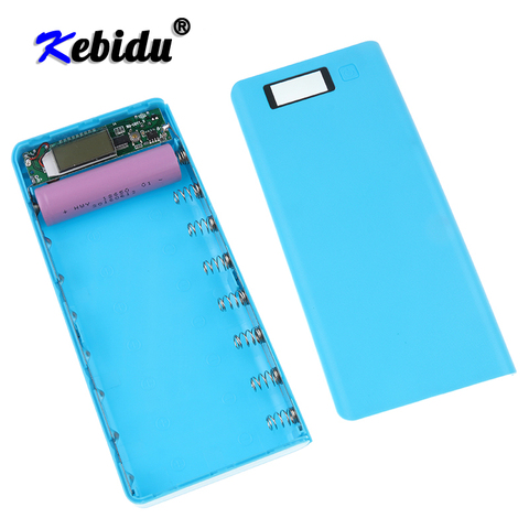 kebidu New Multi-color 8*18650 Lithium-ion Battery Case Power Bank Shell Portable LCD Display External Box Without Battery ► Photo 1/6