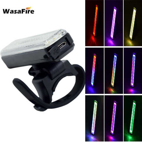 WasaFire 14 Modes Bicycle Taillight 22* LED USB Rechargeable Bike Rear Tail Light Helmet MTB Night Warning Cycling Flash Lamps ► Photo 1/6