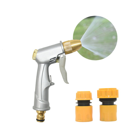 Garden Water Gun Garden Irrigation Sprinklers Adjustable Car Wash lawn Watering Water Gun 1 Pc ► Photo 1/6