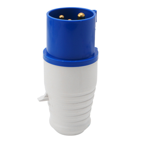 16 Amp 3 Pin Industrial Plug+Socket 220-250V Weatherproof IP44 2P+E 3Phase 16A ► Photo 1/6