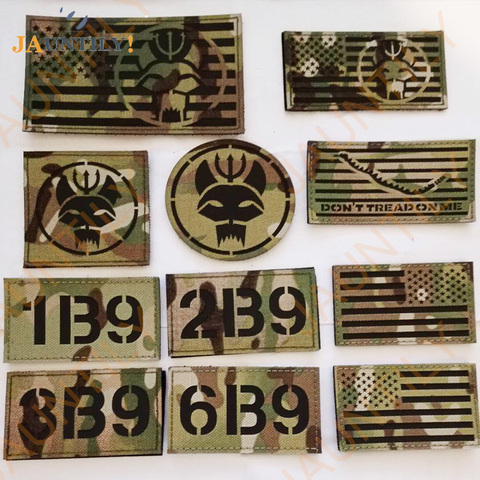 Seal Team IR Infrared Reflective Camouflage Patches Navy Seals SWAT Patches American US Flags Badges Tactical Military patches ► Photo 1/6